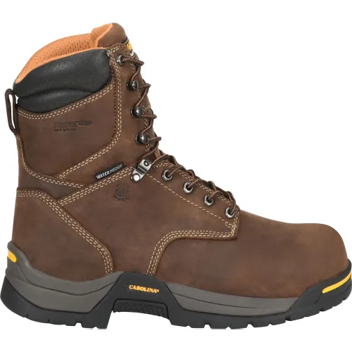 Carolina Men's Bruno Hi 8" Soft Toe Waterproof Insulated Work Boot -Brown- CA8021