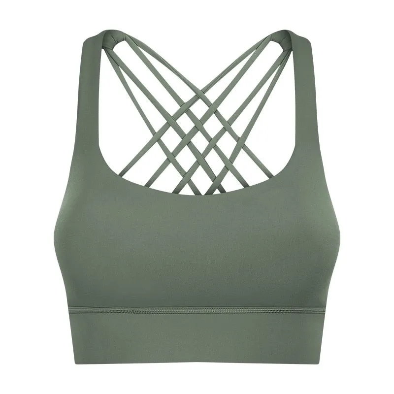 Fine Cross Strap Yoga Top