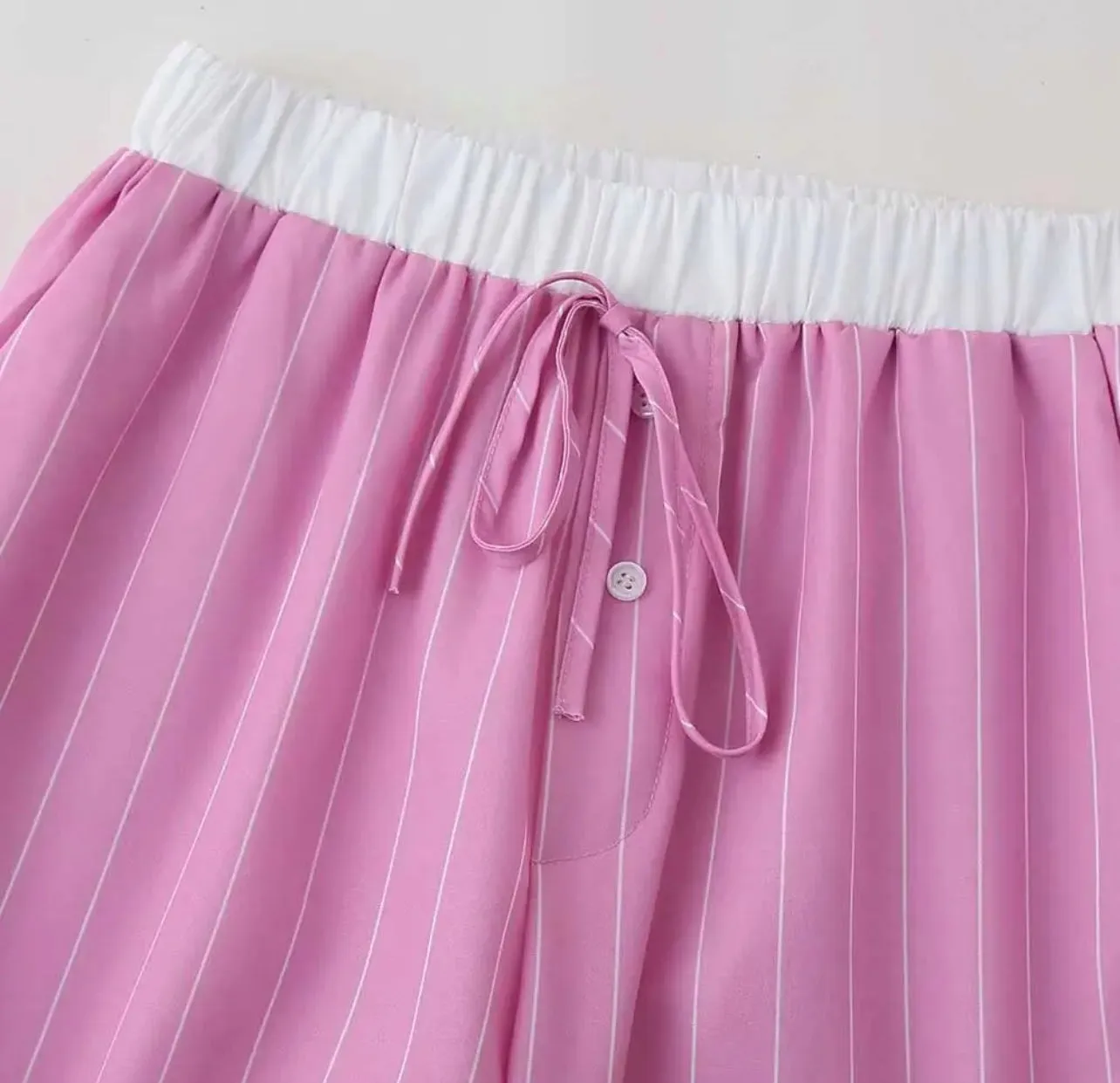 Pink casual relex pants